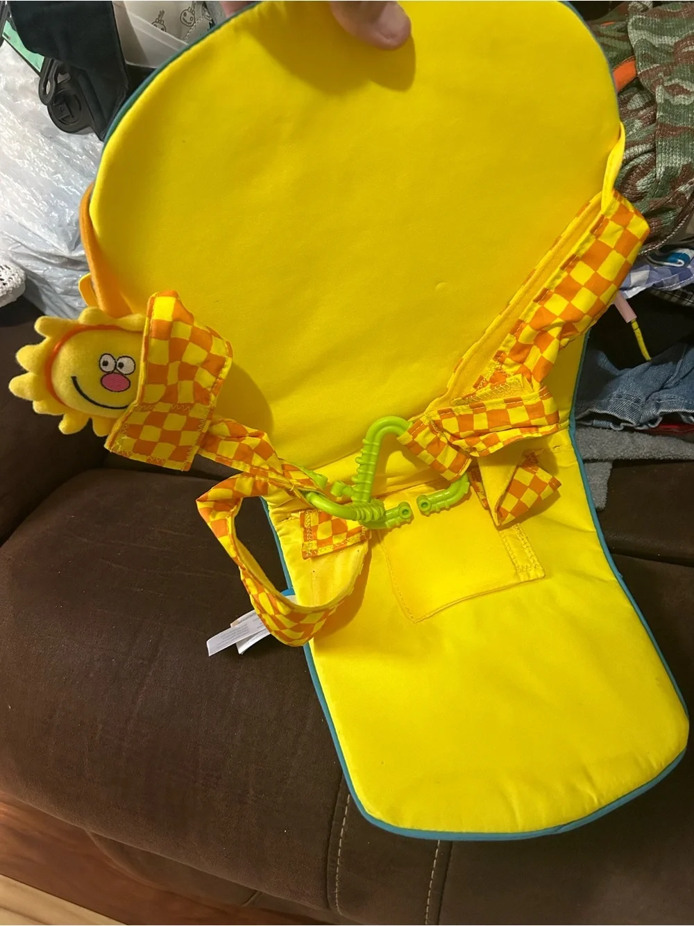 Colorful Blue & Green Star Activity Seat - Interactive Plush Toys